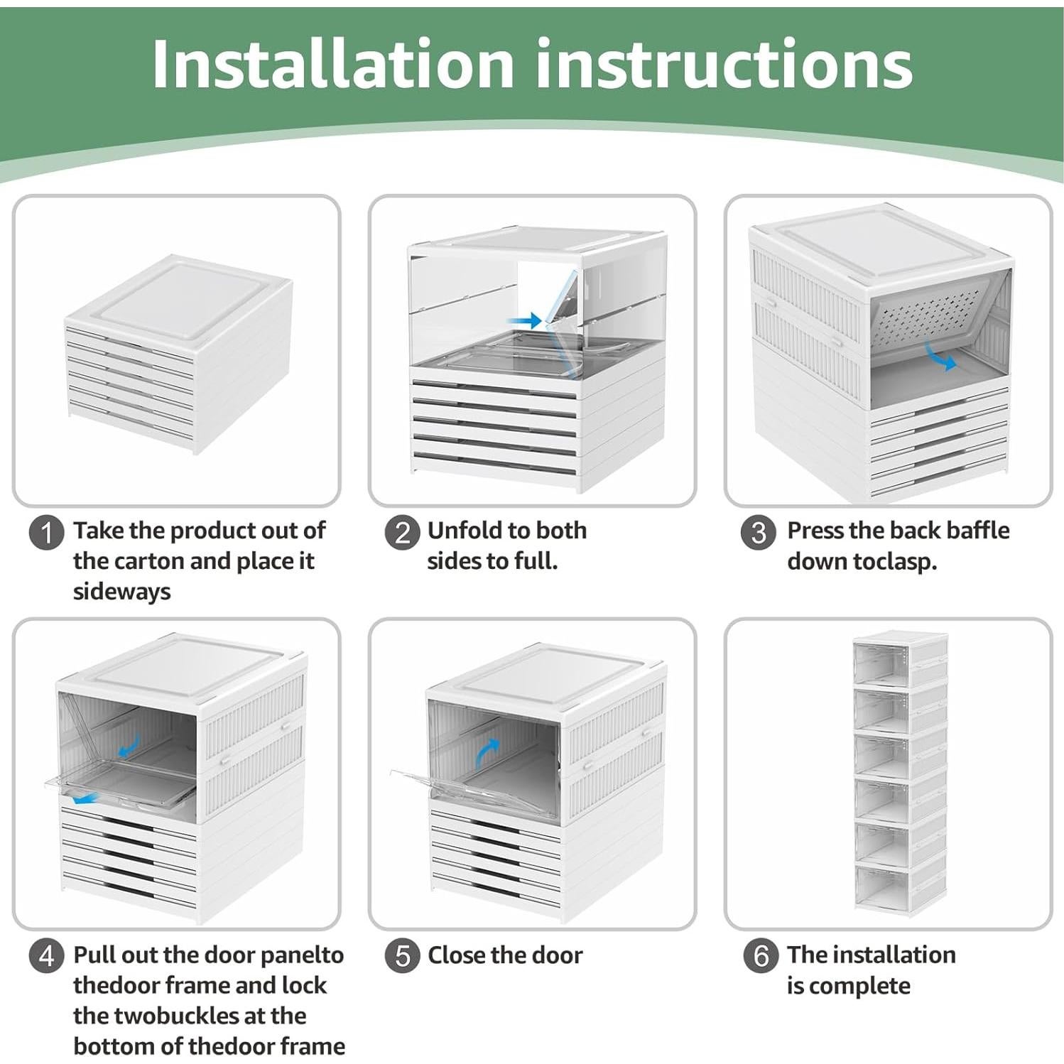 Caja Organizadora de Zapatos Plegable Harmon Wandyer 6 Niveles