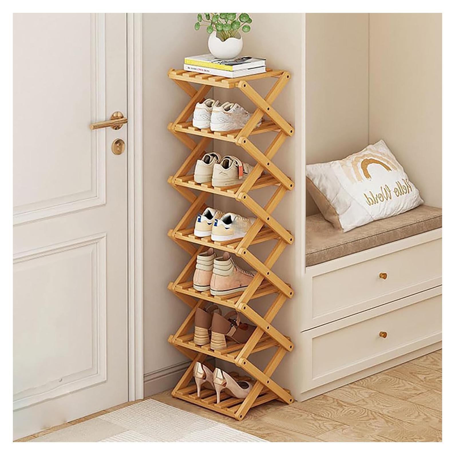 Estante de Zapatos Plegable Akloya 7 Niveles 2,19 kg