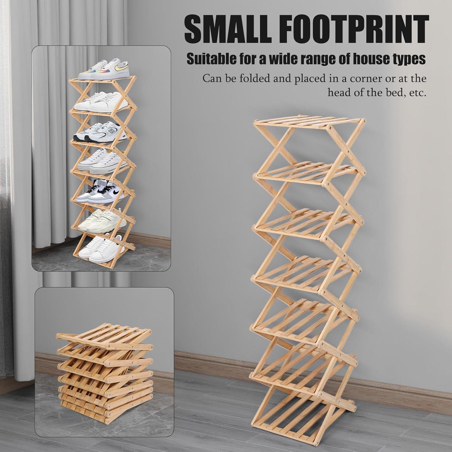 Estante de Zapatos Plegable Akloya 7 Niveles 2,19 kg