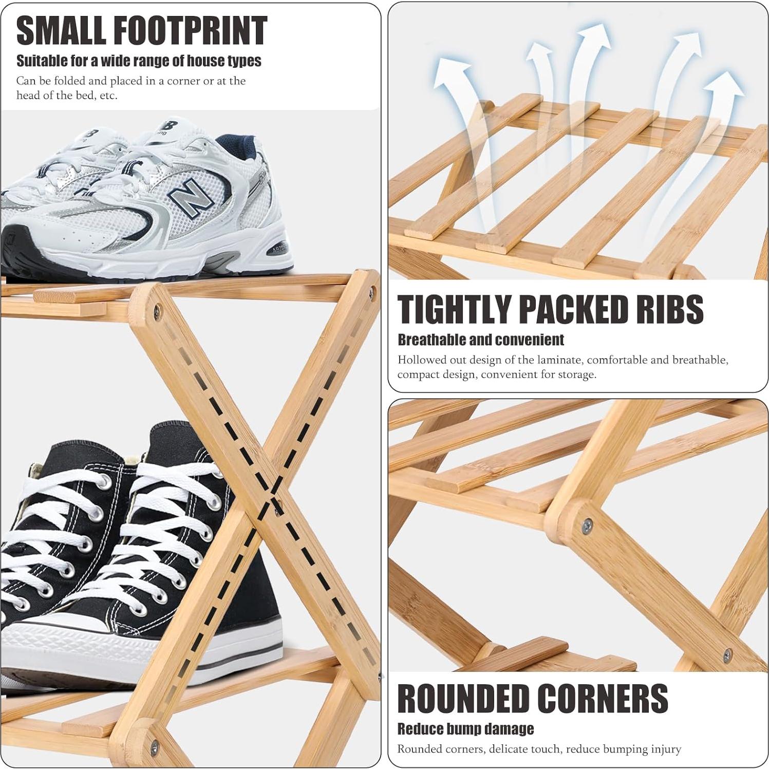 Estante de Zapatos Plegable Akloya 7 Niveles 2,19 kg