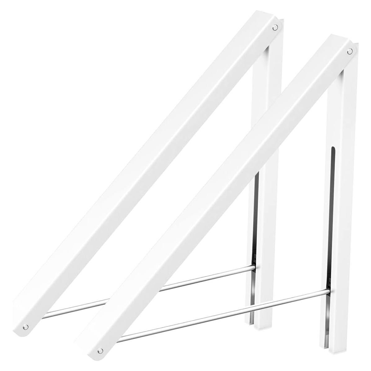 Perchero de Pared Plegable Anjuer Blanco Aluminio 60 lbs
