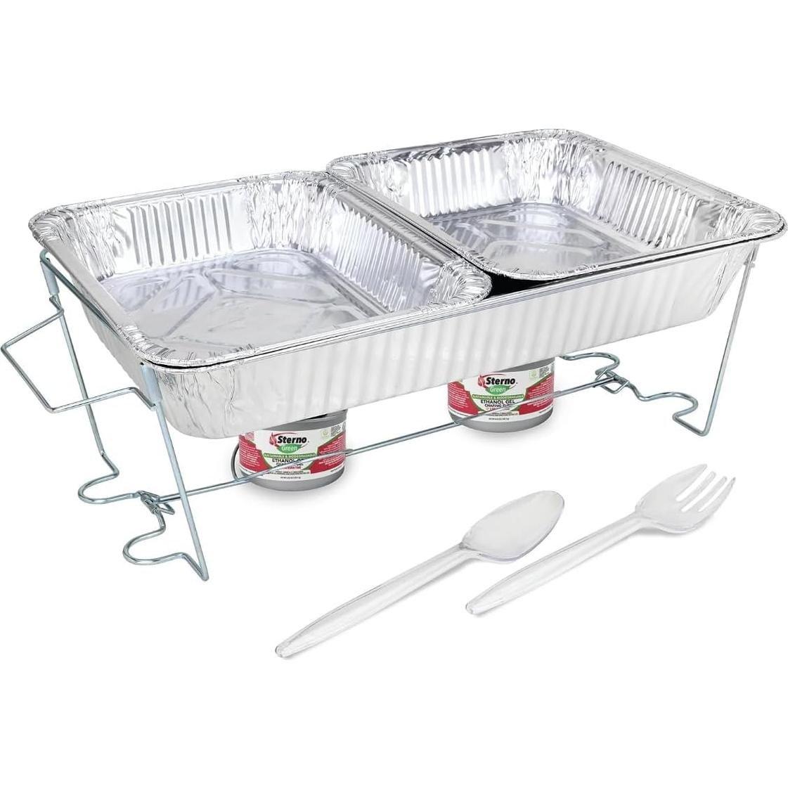 Soporte para Platos Calientes Sterno Plegable 6 Unidades