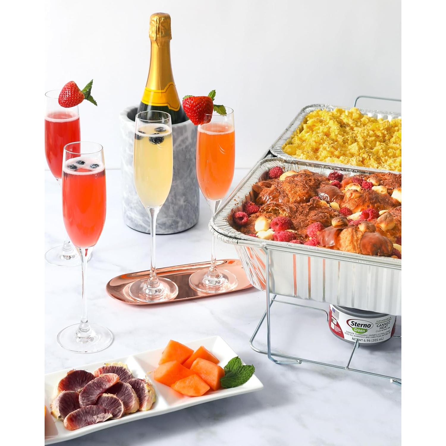 Soporte para Platos Calientes Sterno Plegable 6 Unidades