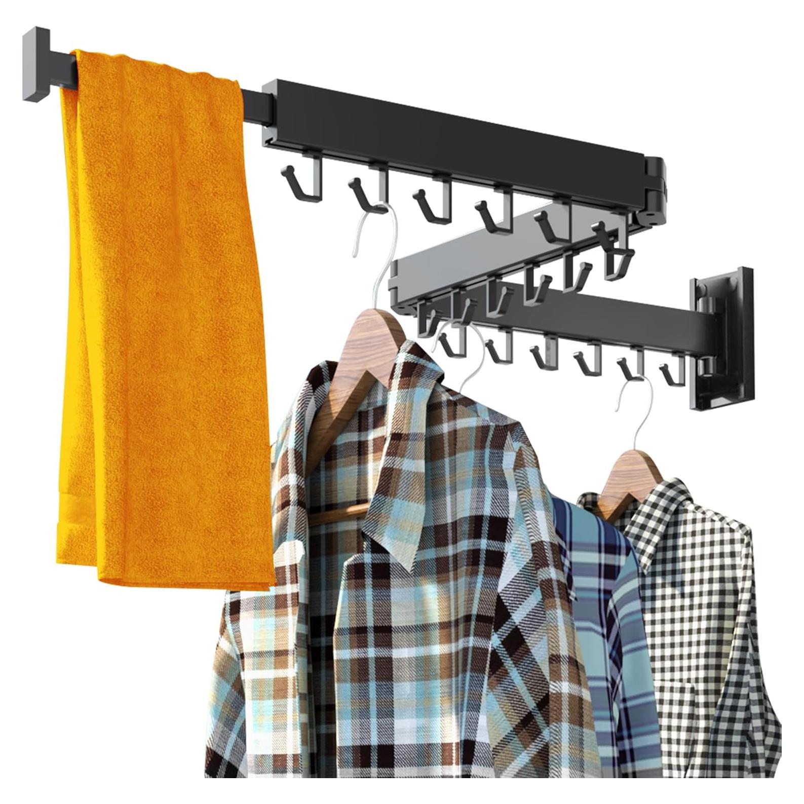 Estante Plegable para Secar Ropa HEILAIYI Negro 1.18 kg