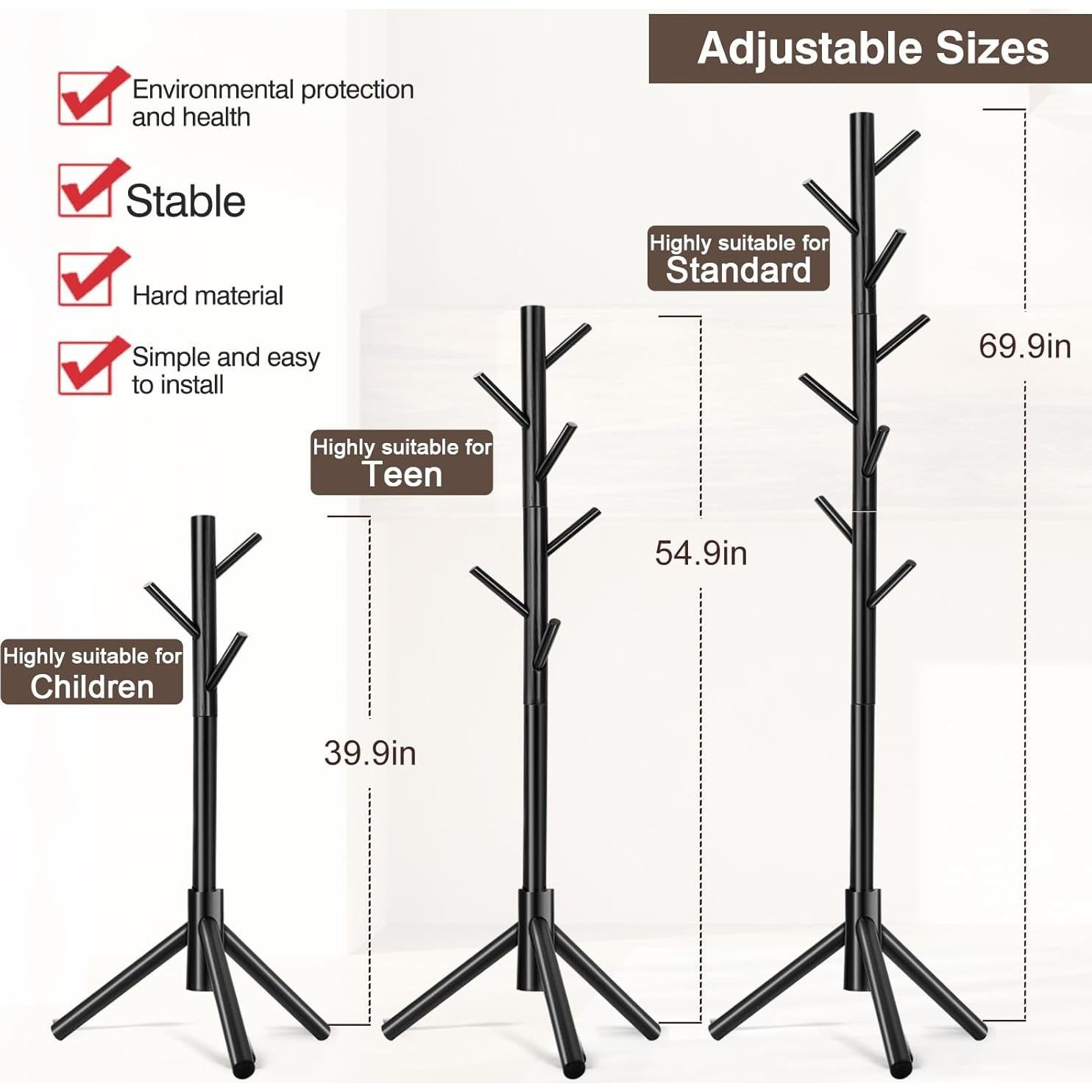 Perchero independiente WANGMUXIA 8 ganchos altura ajustable