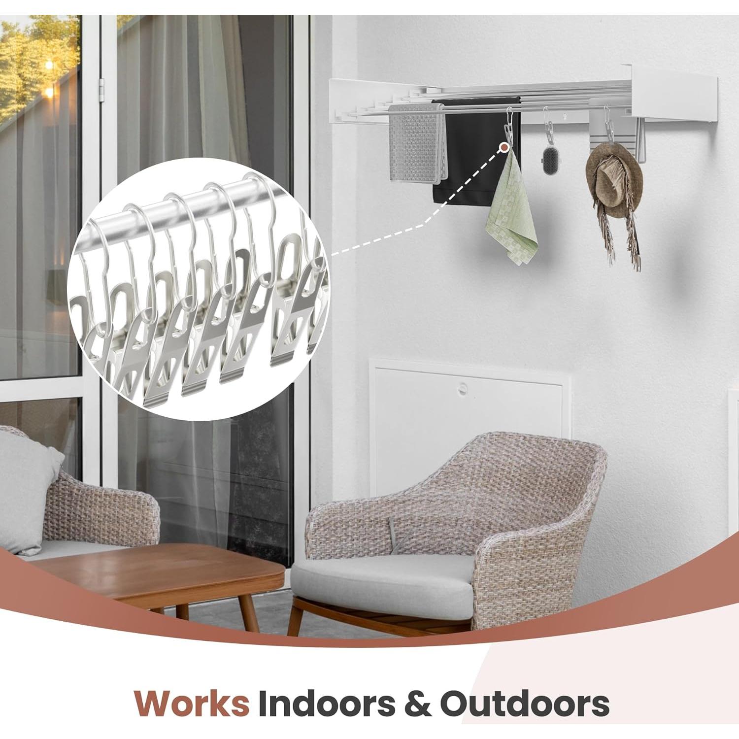 Estante de Secado Plegable Ascend Lifestyle 27 kg Blanco