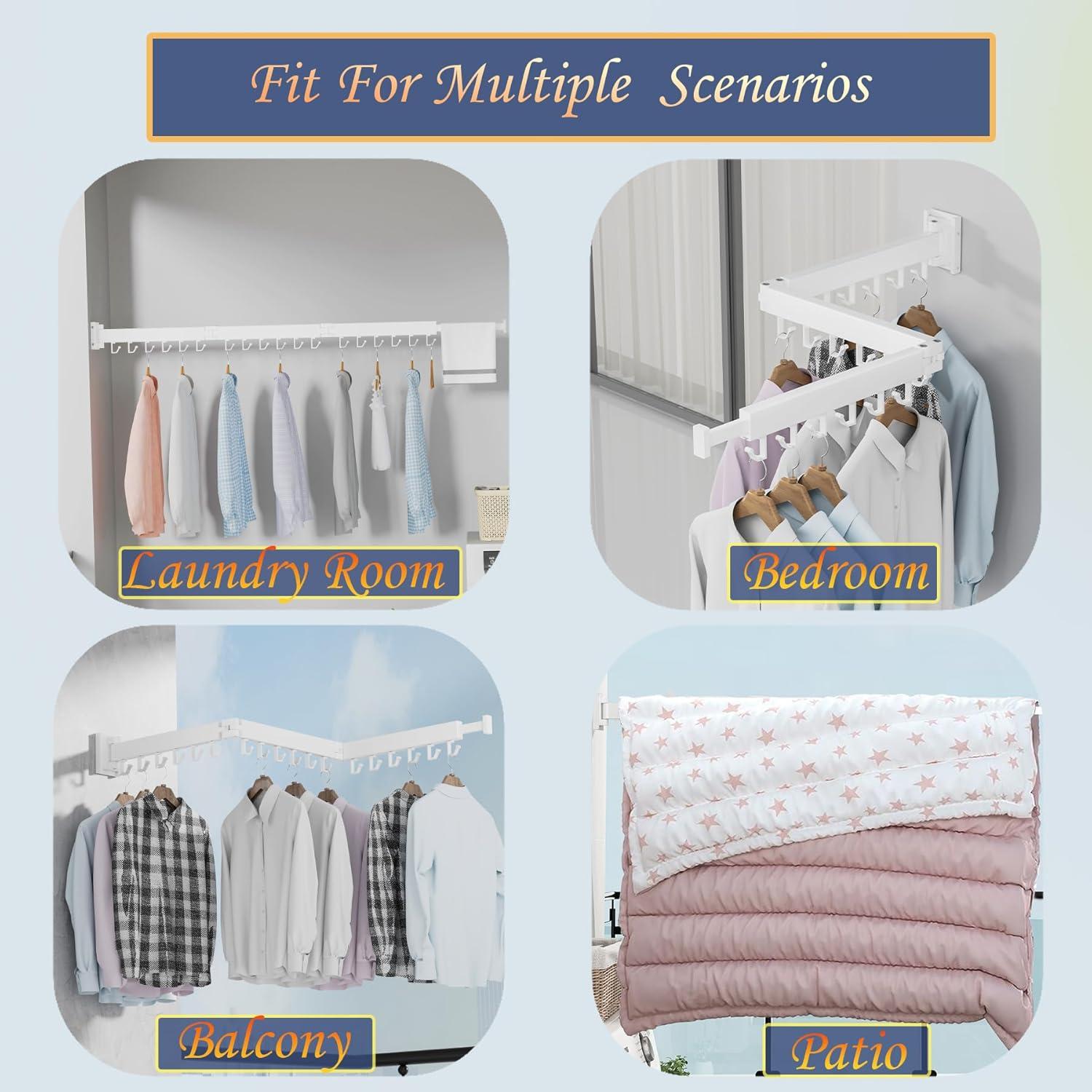 Estante Plegable para Secar Ropa Dr.DJ Blanco 99.79 kg