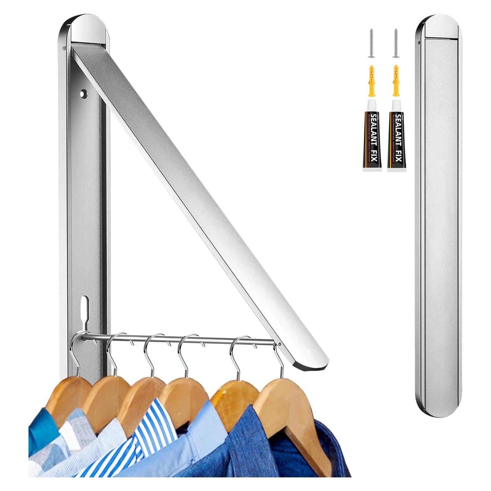 Estante Plegable para Secar Ropa Kuaguan Aluminio Plata