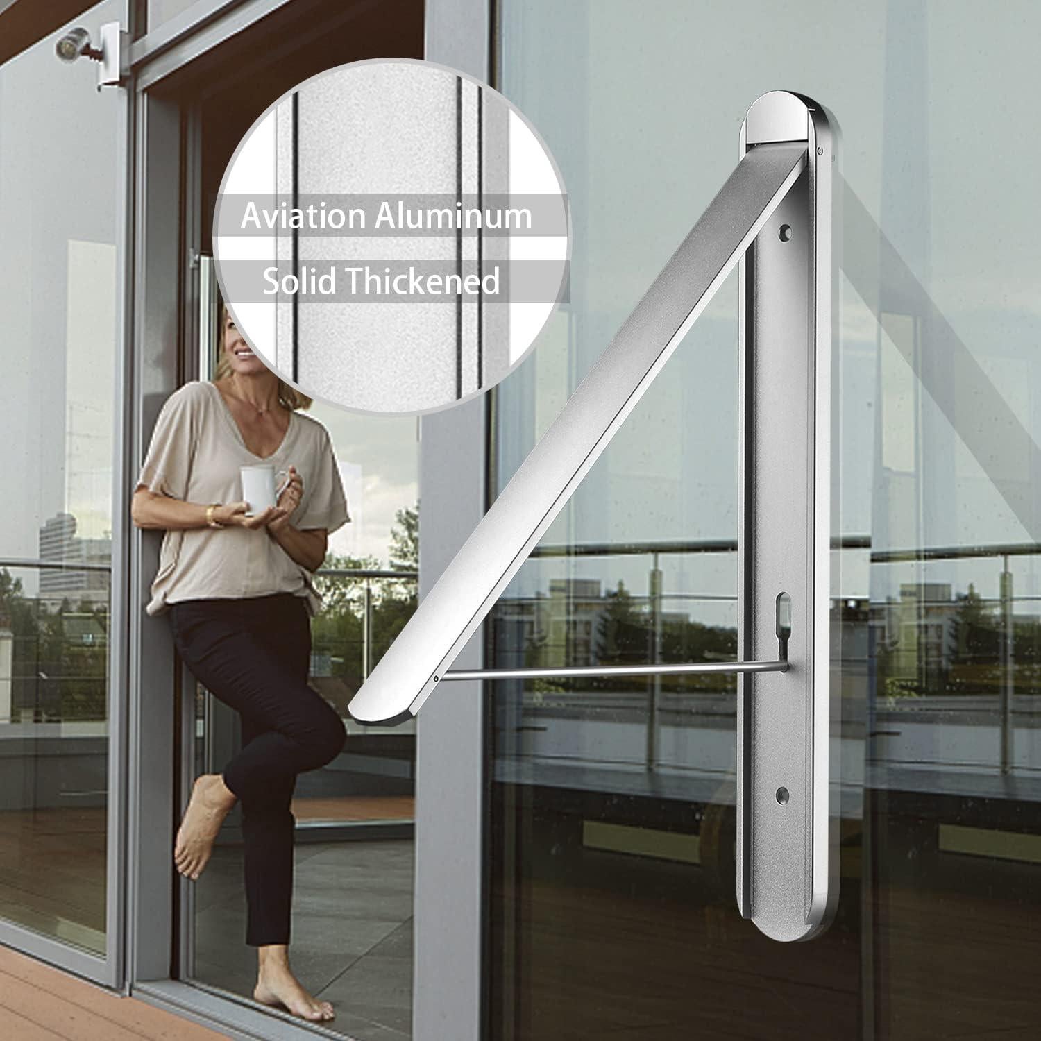 Estante Plegable para Secar Ropa Kuaguan Aluminio Plata