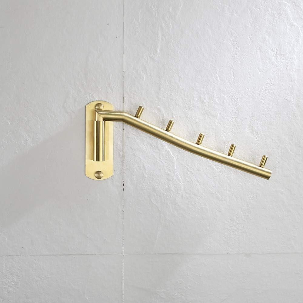 Perchero Plegable JQK de Acero Inoxidable Oro - 2 Piezas