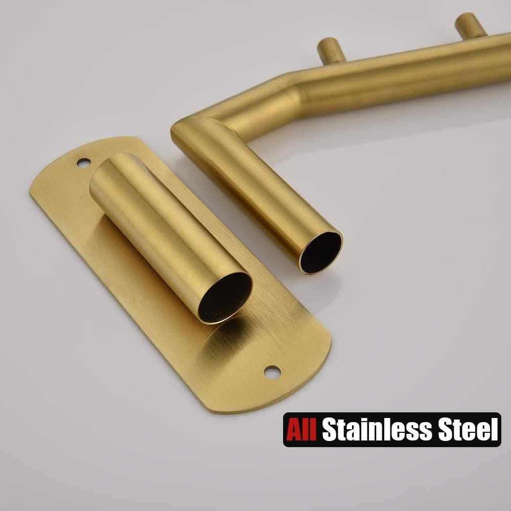 Perchero Plegable JQK de Acero Inoxidable Oro - 2 Piezas