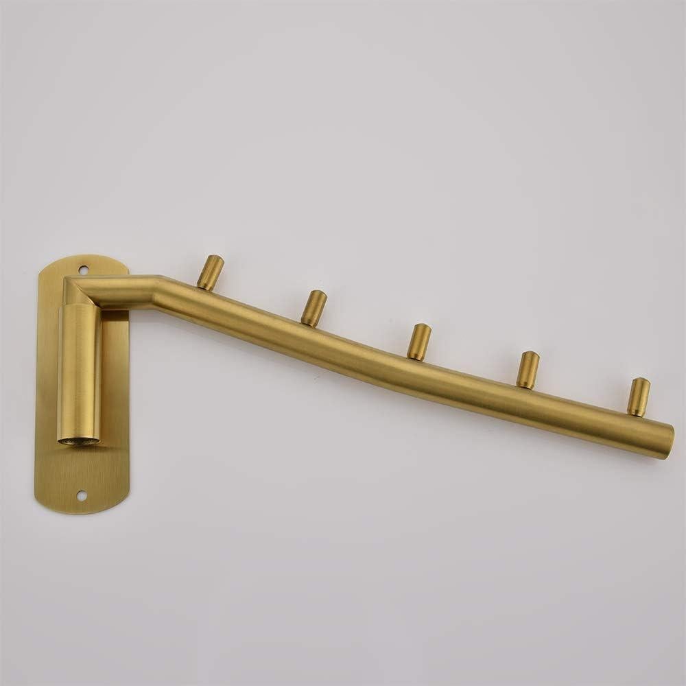 Perchero Plegable JQK de Acero Inoxidable Oro - 2 Piezas