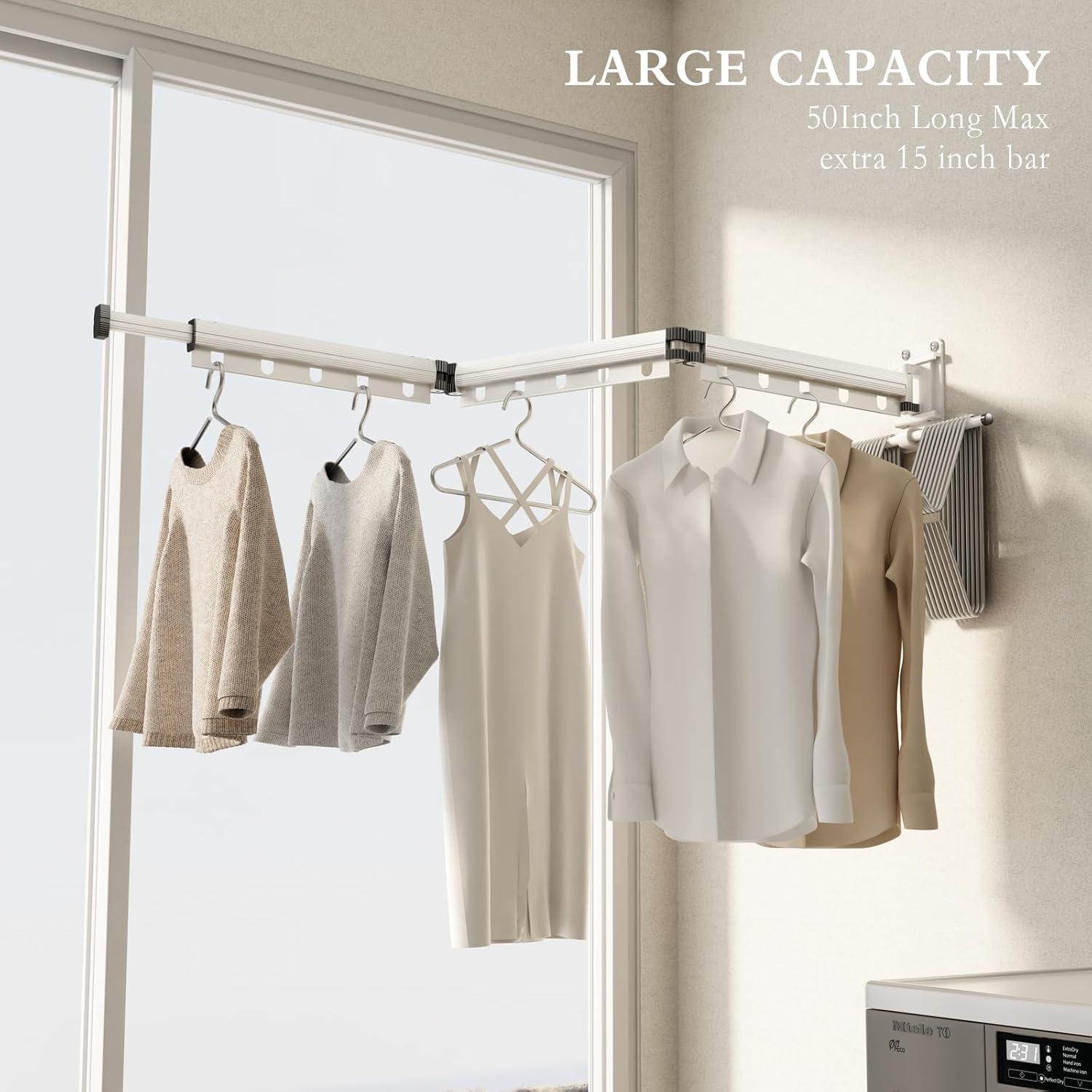 Estante Secar Ropa Plegable CICUFY Blanco 127 cm