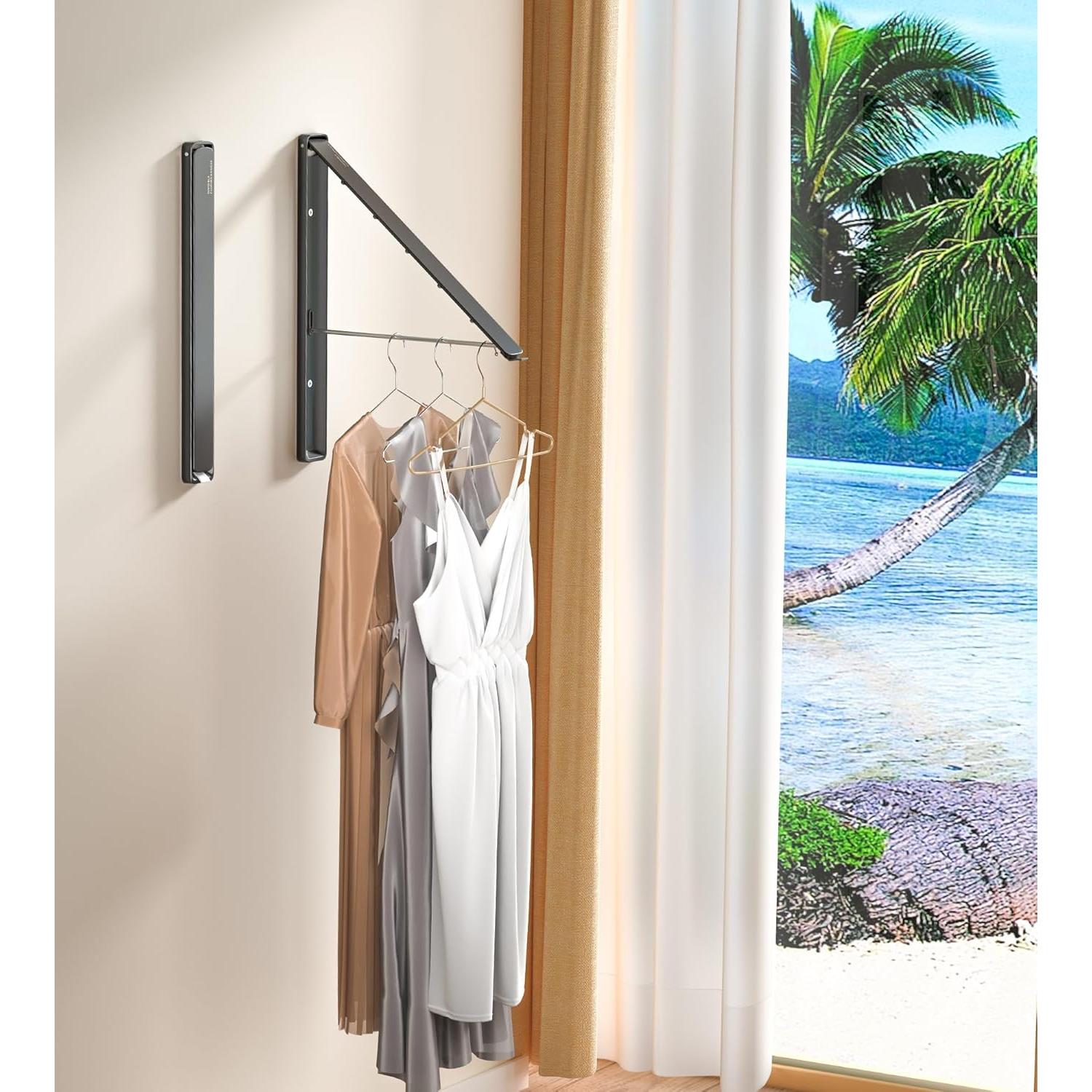 Estante Plegable para Secar Ropa Dr.DJ 2 Estantes Negro