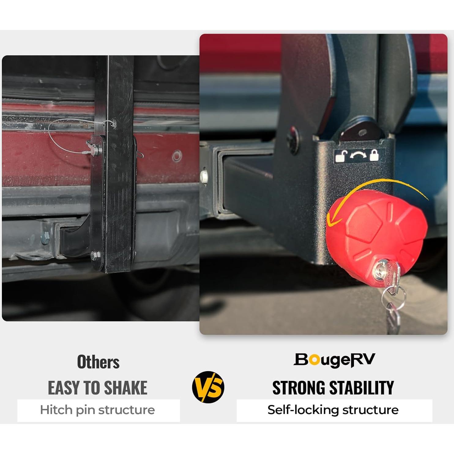 Soporte para Bicicletas BougeRV 2.0 Doble Bloqueo 74.84 kg