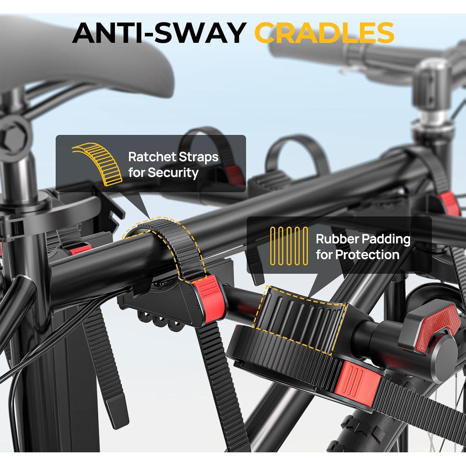 Soporte para Bicicletas BougeRV 2.0 Doble Bloqueo 74.84 kg
