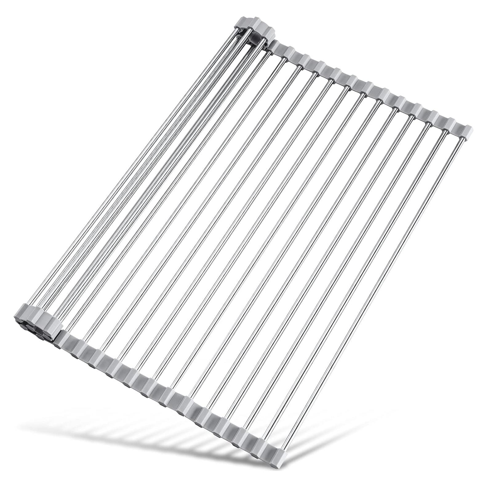 Estante Secado de Platos Plegable Tomorotec 45x31.75cm Acero Inox
