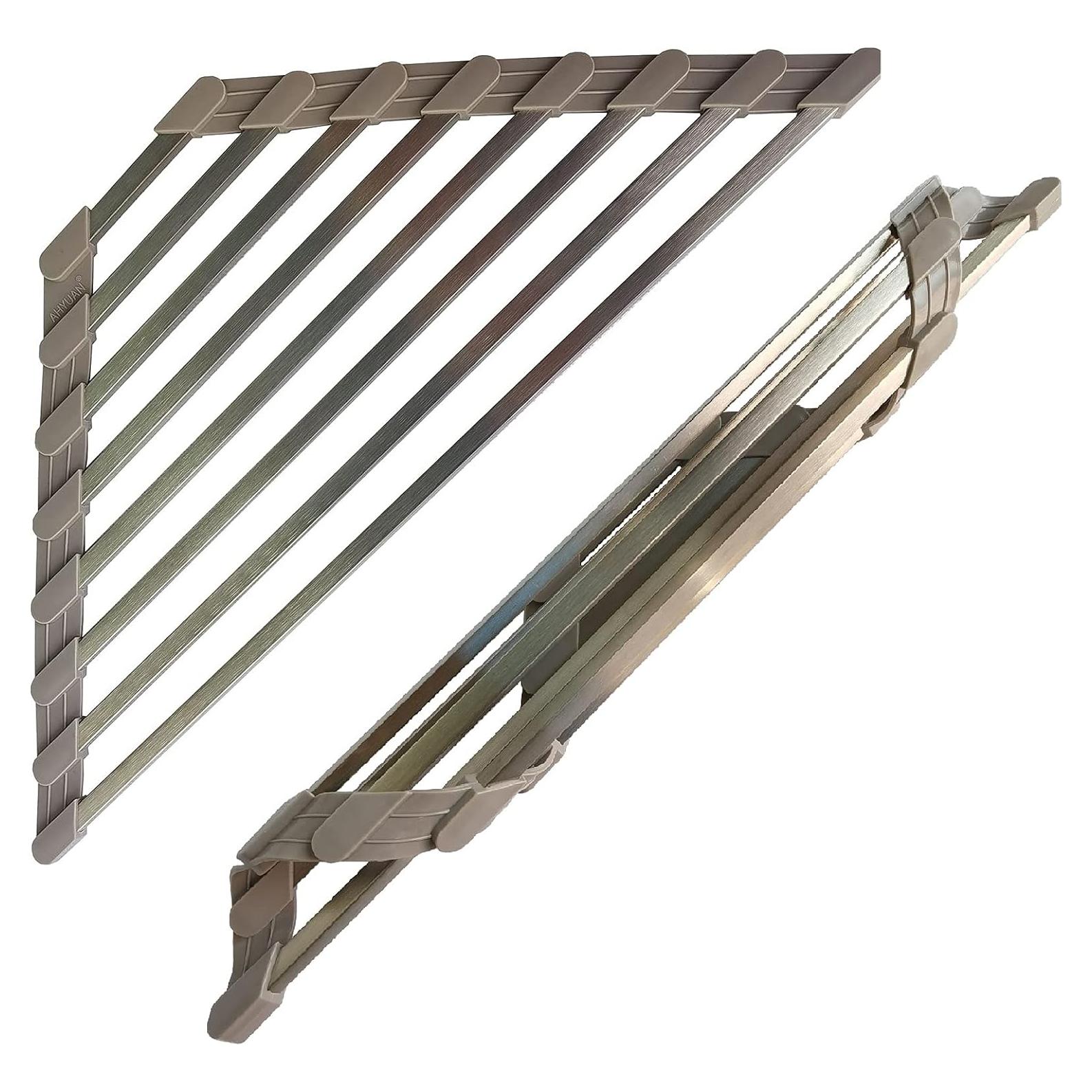 Escurridor de Platos Plegable SHUYUE Acero Inoxidable 34.5x23.4cm