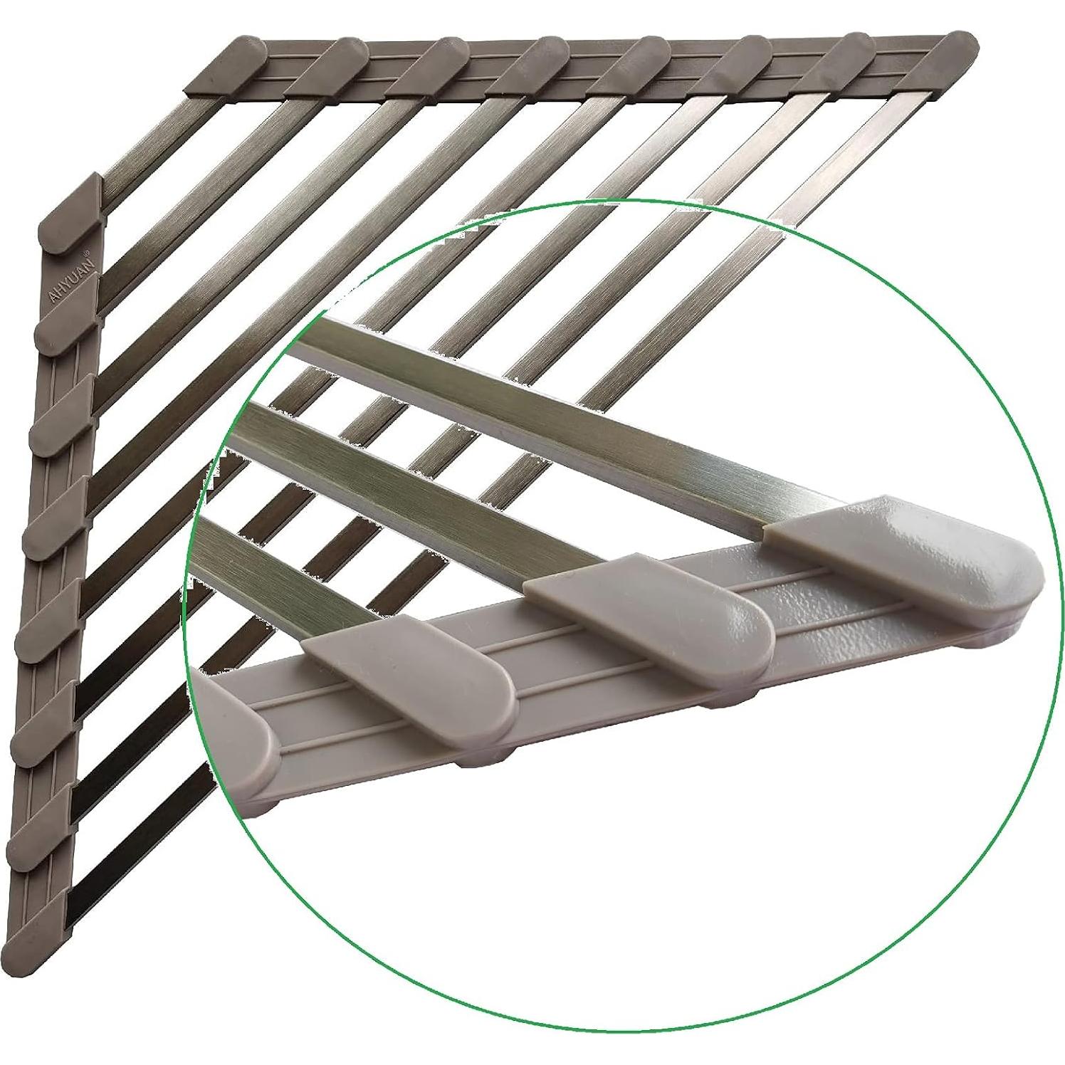 Escurridor de Platos Plegable SHUYUE Acero Inoxidable 34.5x23.4cm