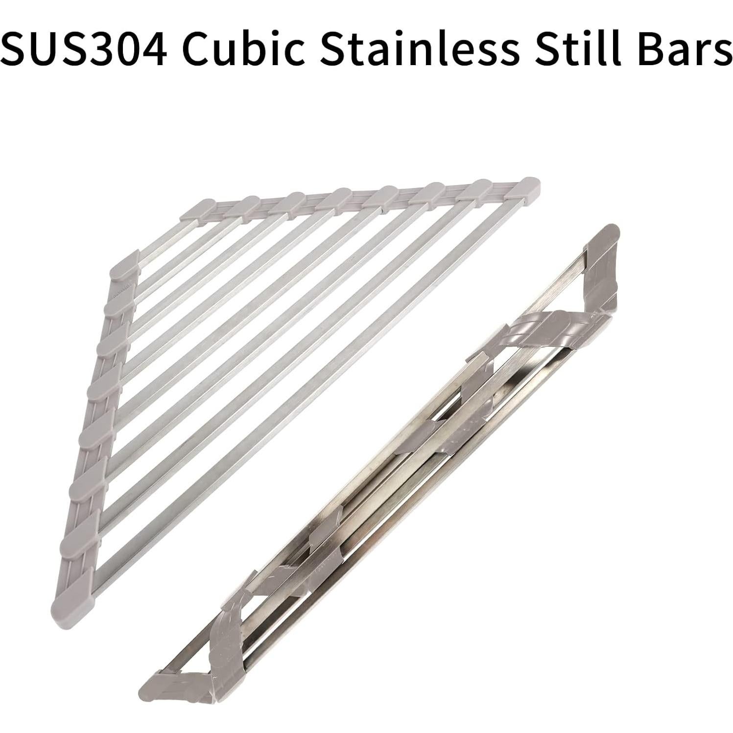 Escurridor de Platos Plegable SHUYUE Acero Inoxidable 34.5x23.4cm