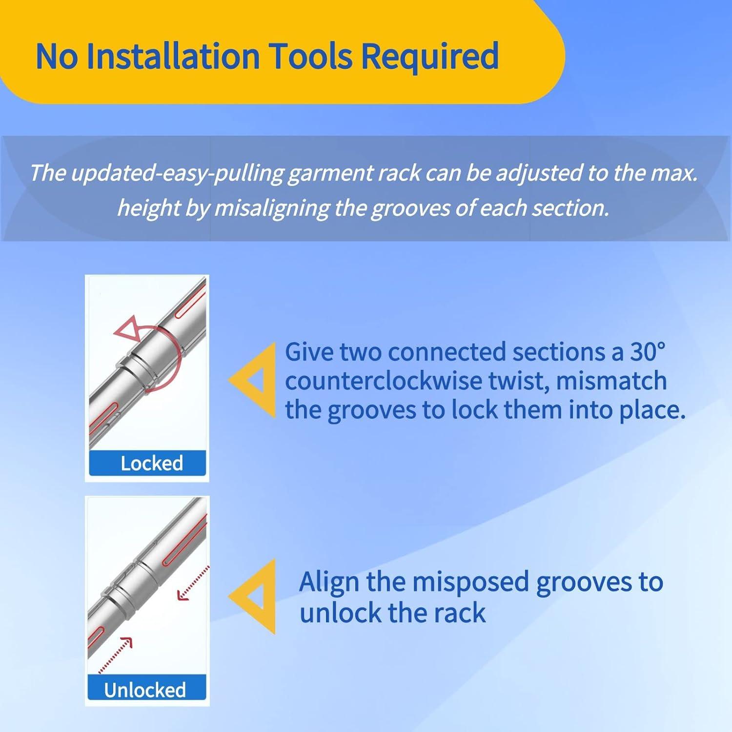 Rack de Secado de Ropa Plegable Lmaray Acero Inoxidable