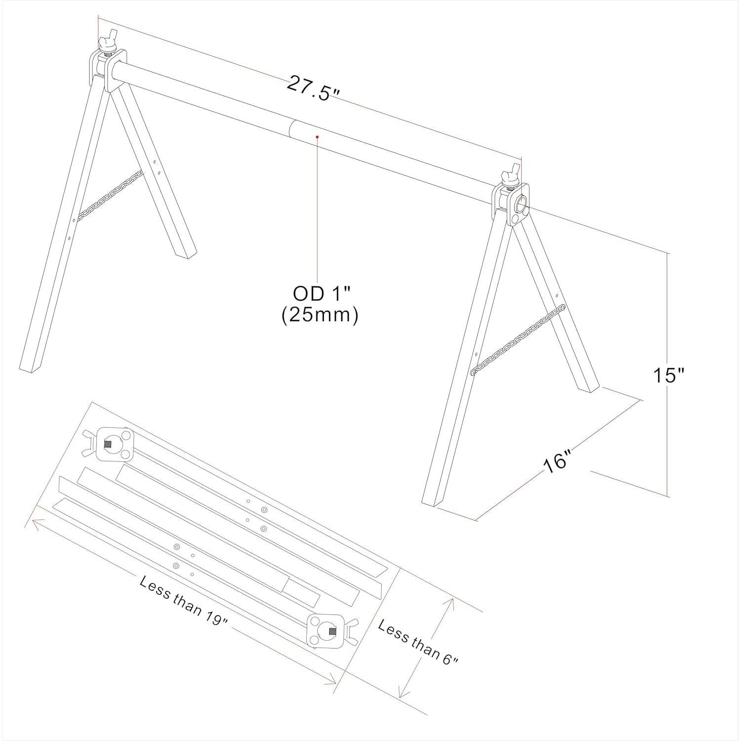 Soporte Plegable para Bobinas de Alambre JXHONG 30" 220 lbs