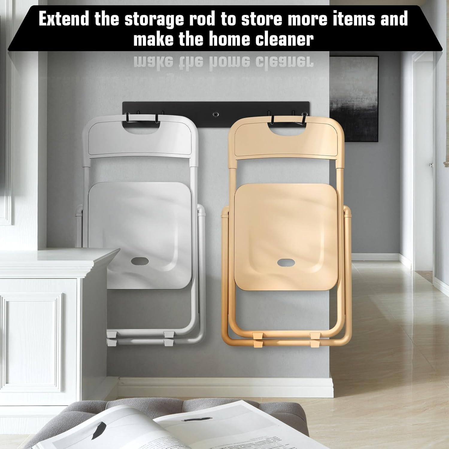 Estante Colgante de Almacenamiento Mekueeex para Sillas Plegables