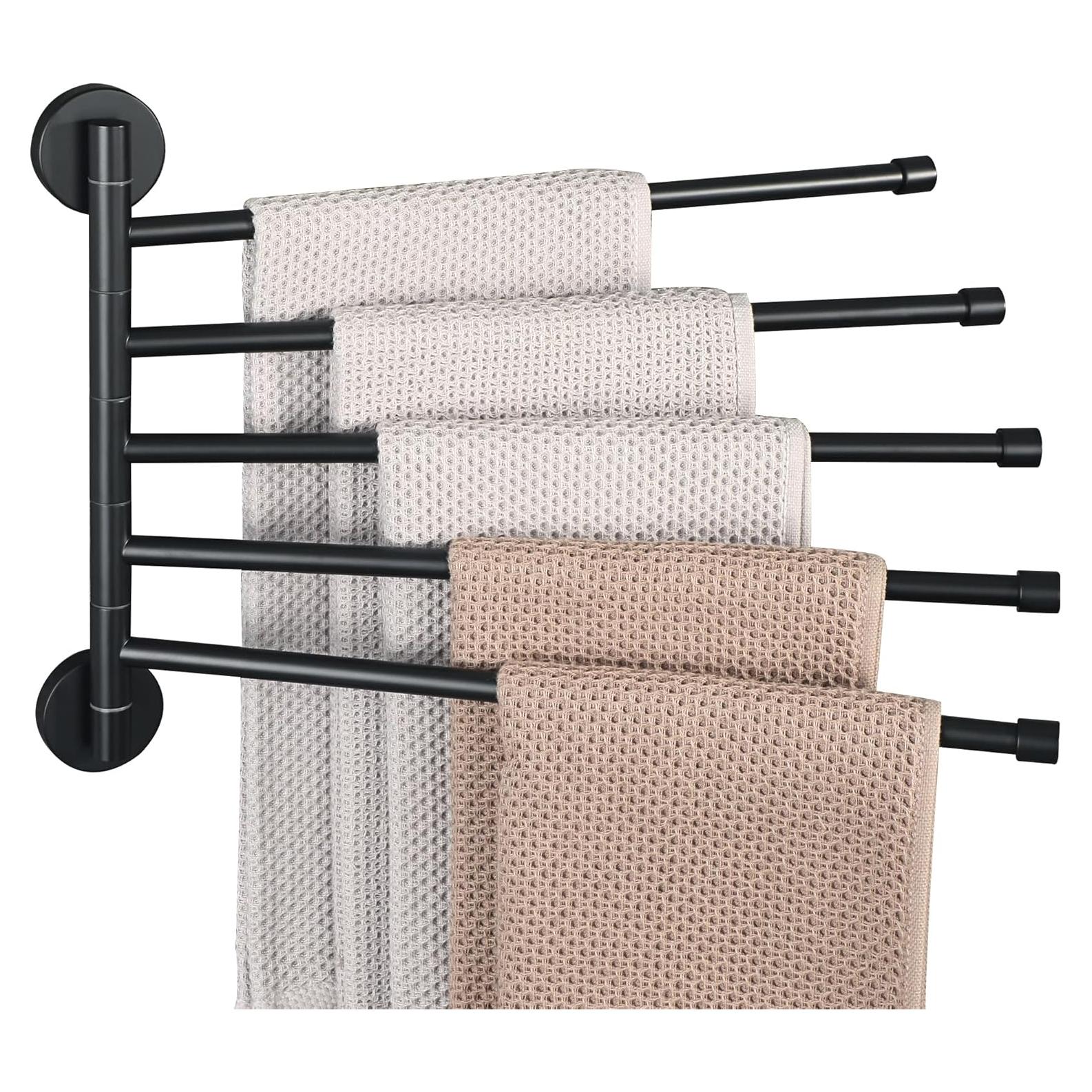 Soporte de Toalla Giratorio Alise 5 Barras Acero Inoxidable