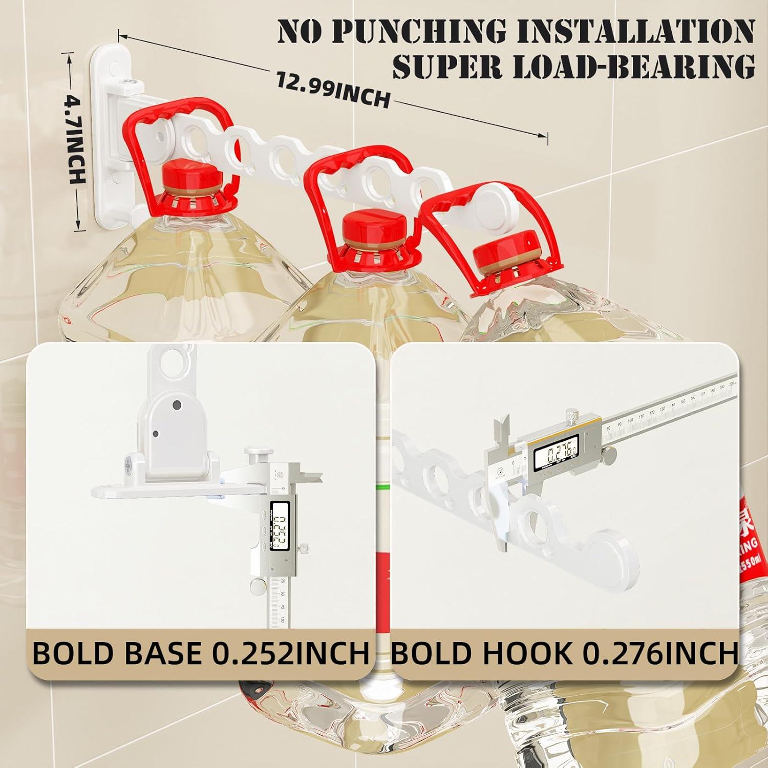 Soporte de Pared para Secar Ropa iMonse Blanco 2 Piezas