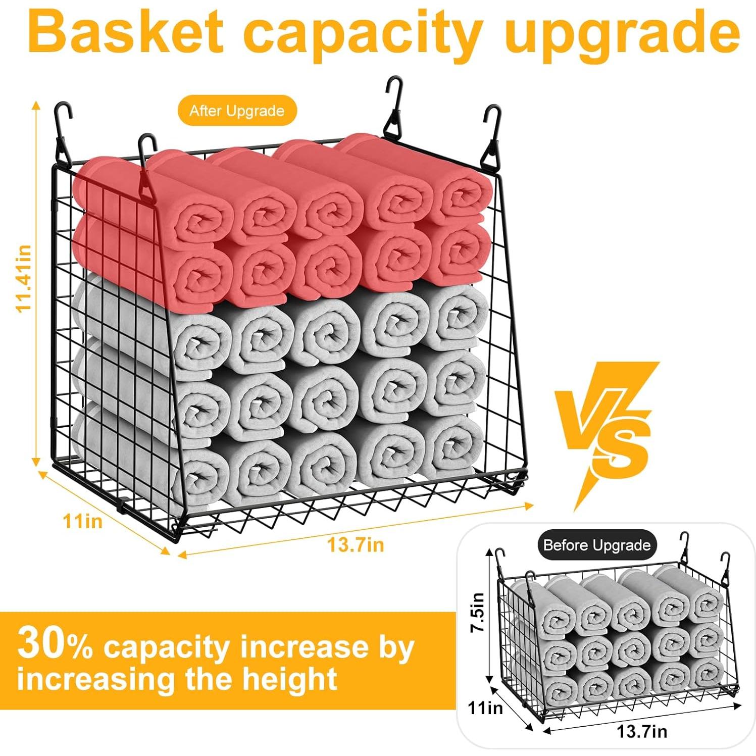 Organizador de Lavandería Colgante 4 Niveles Sonyabecca Metal Negro