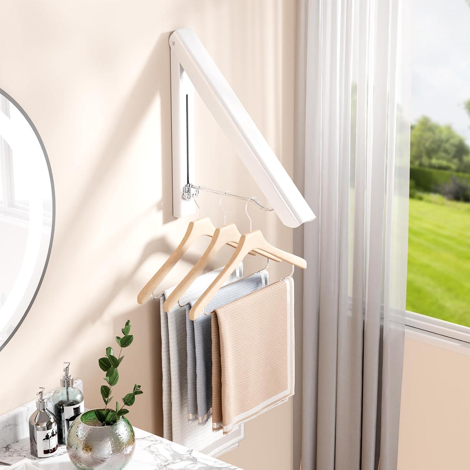 Estante Plegable para Secar Ropa BAKON Blanco 39.88x29.97cm