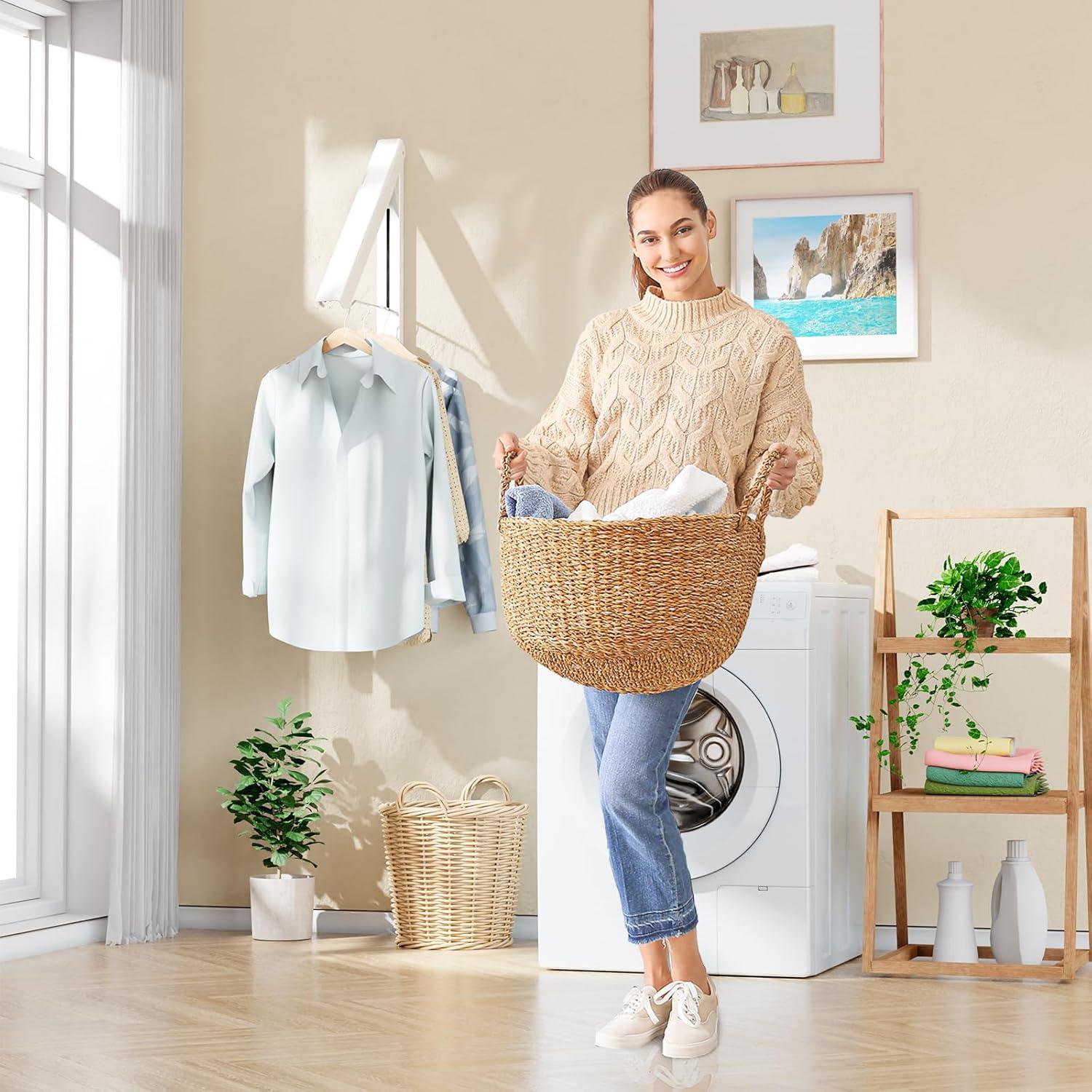 Estante Plegable para Secar Ropa BAKON Blanco 39.88x29.97cm