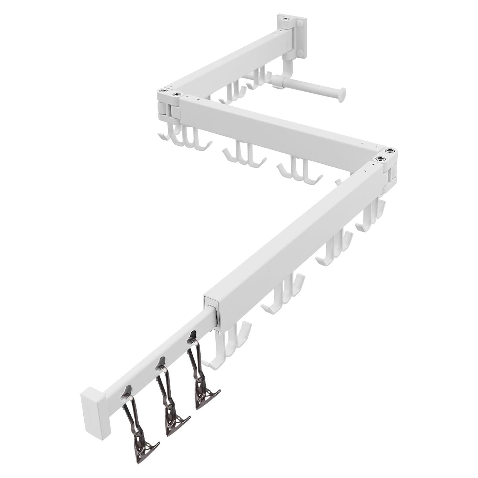 Estante de Secado de Ropa Plegable RFOUO Blanco 1,10 kg