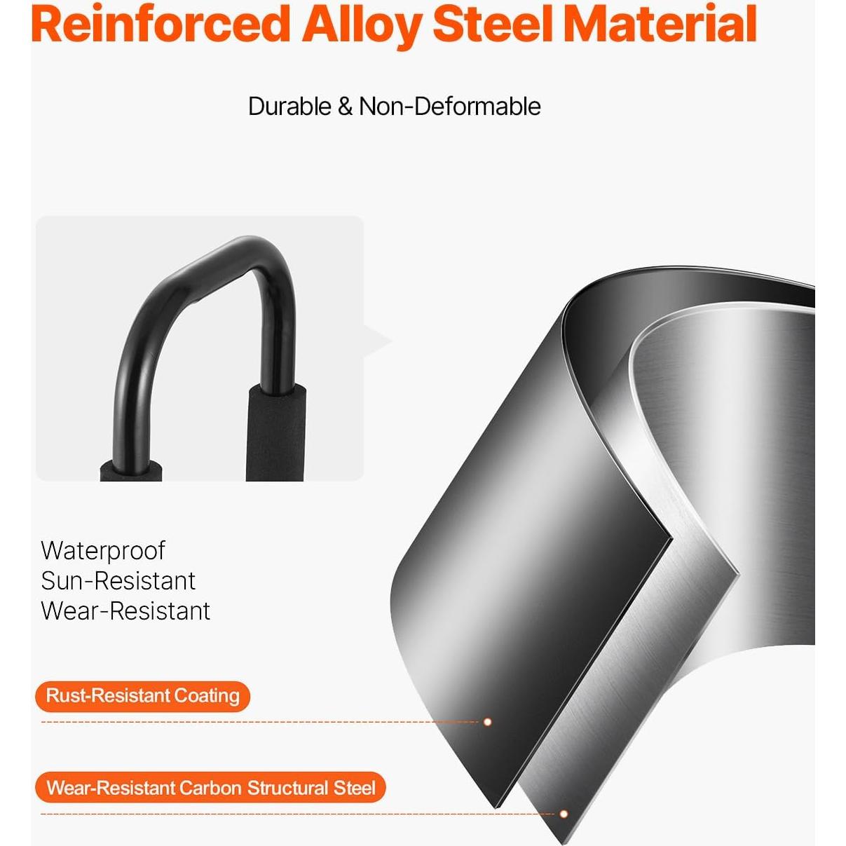 Soporte de Techo para Kayak VEVOR J-Bar Plegable 68 kg