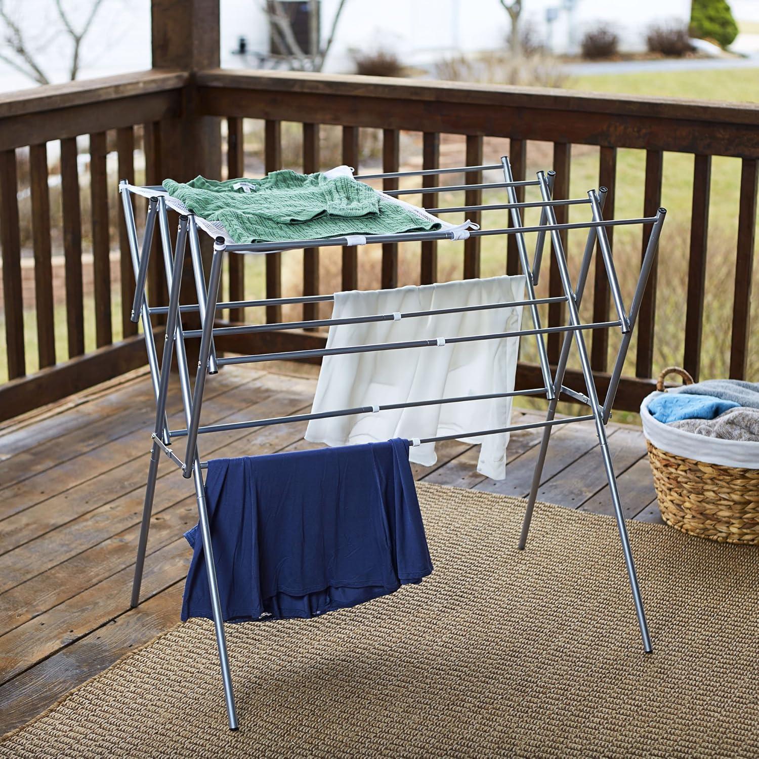 Soporte para Secar Ropa Household Essentials Expandible 7,24 m