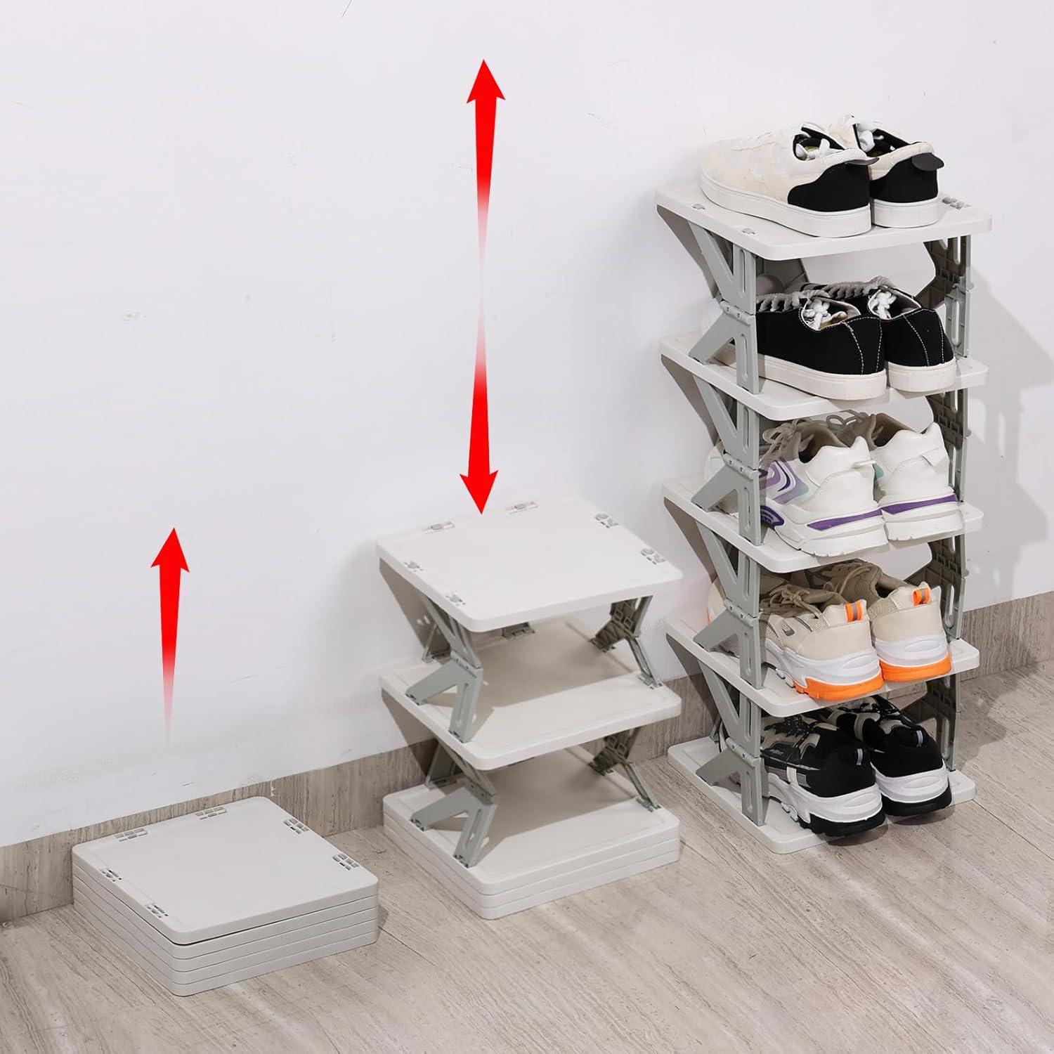 Estante de Zapatos Plegable Tyminin 5 Niveles 69 cm