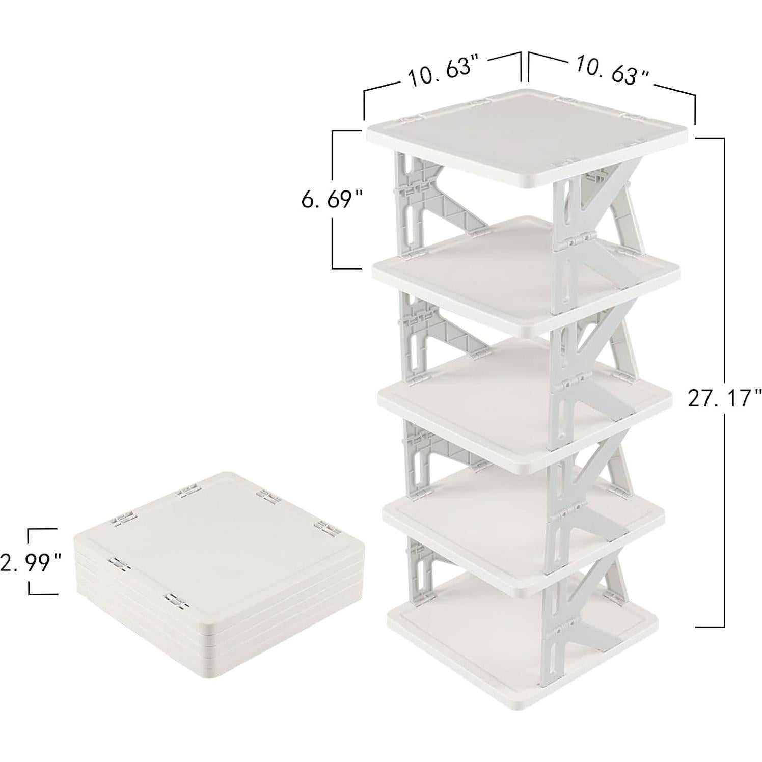 Estante de Zapatos Plegable Tyminin 5 Niveles 69 cm