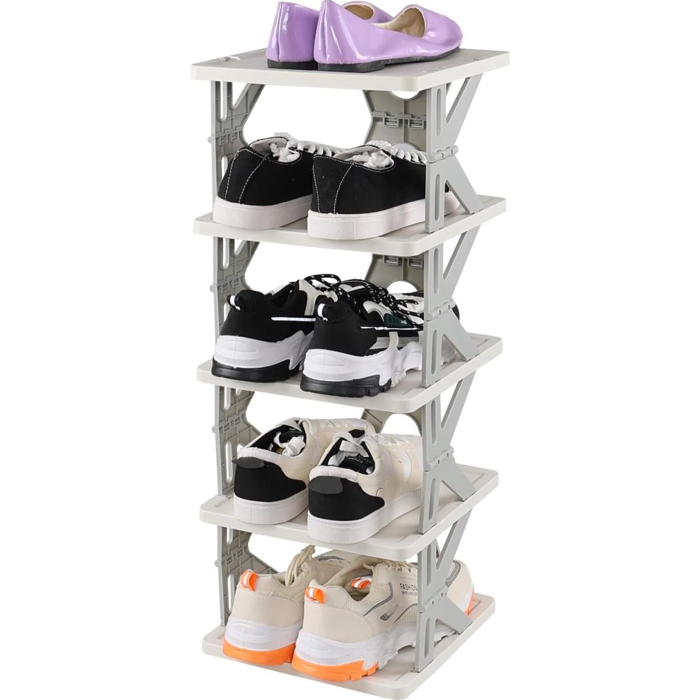 Estante de Zapatos Plegable Tyminin 5 Niveles 69 cm