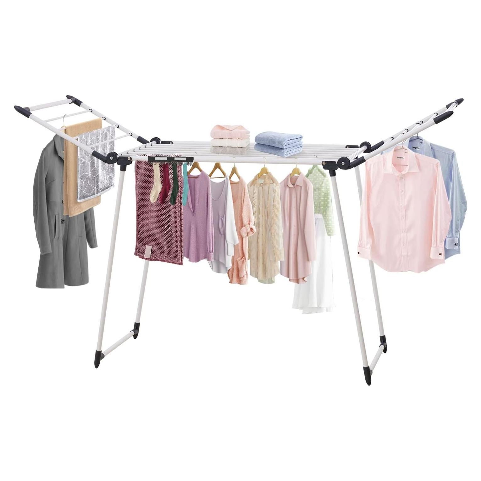 Estante Plegable para Secar Ropa YUBELLES 174,5x60x108 cm