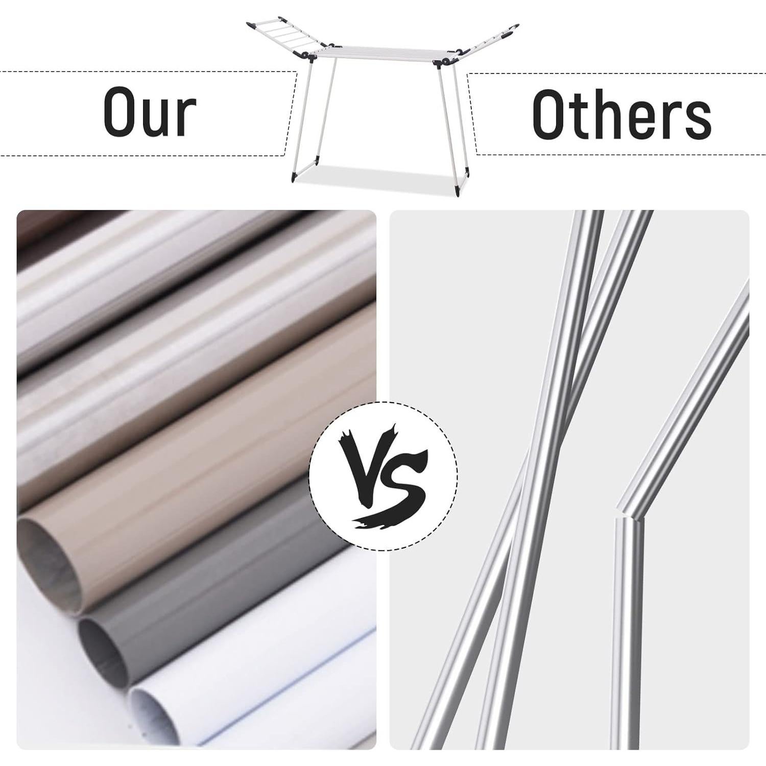 Estante Plegable para Secar Ropa YUBELLES 174,5x60x108 cm