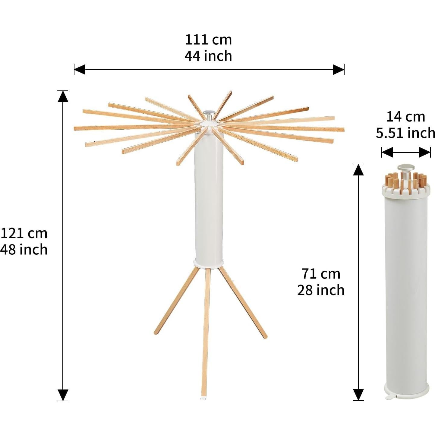 Soporte para Secar Ropa Plegable RFOUO Tripode 16 Varillas