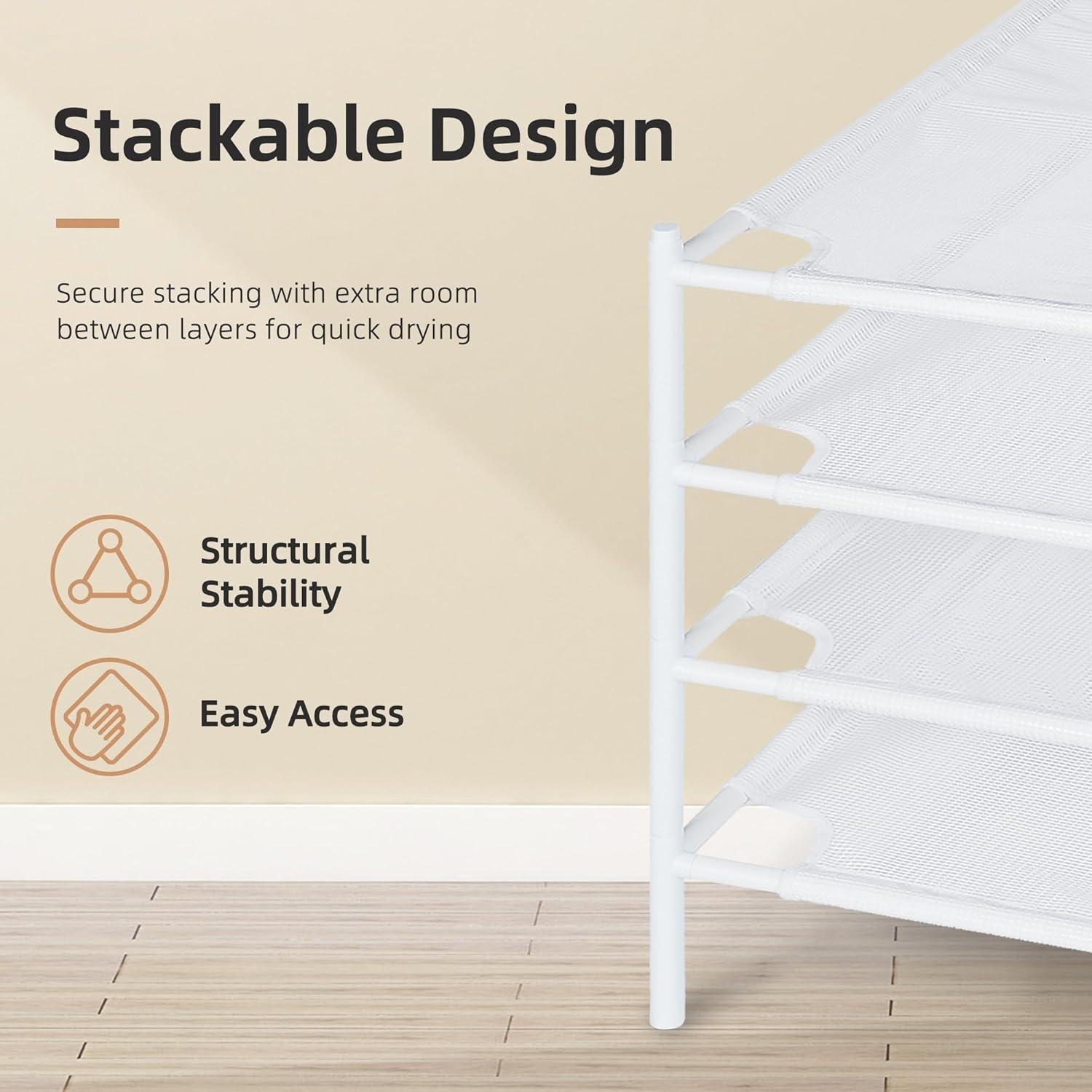 Estante Secado Ropa Malla Storage Maniac Pack de 4