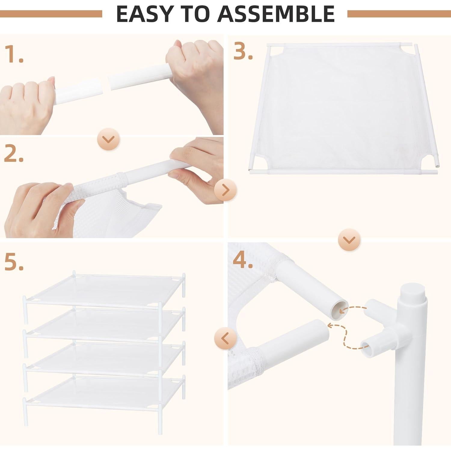 Estante Secado Ropa Malla Storage Maniac Pack de 4