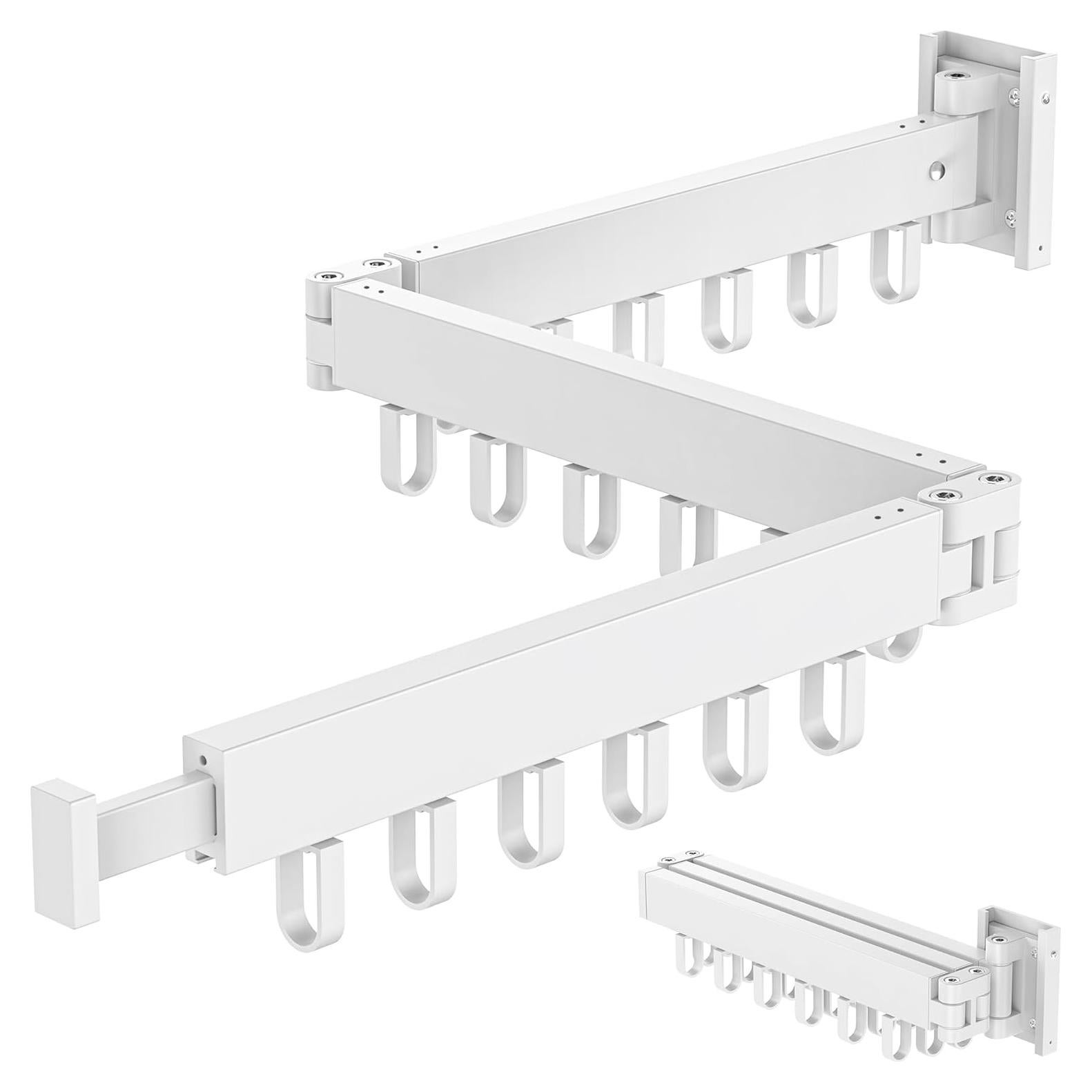 Perchero Plegable Hleelomi Blanco para Secar Ropa 18 Ganchos