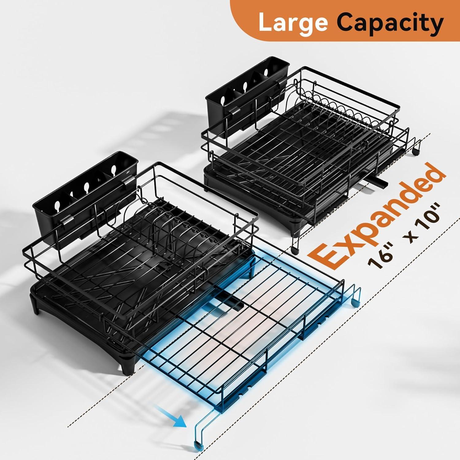 Escurridor de Platos Expandible Laveshop Negro 2.3 kg