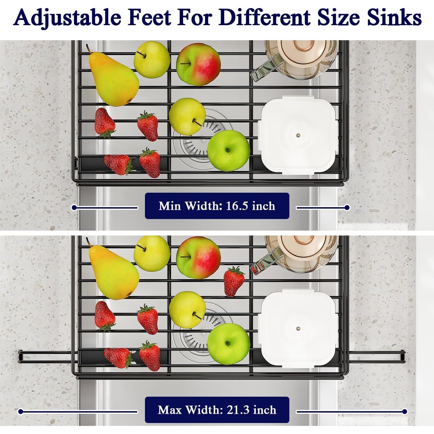 Escurridor de Platos Extensible COHOSEGE Negro 53 cm