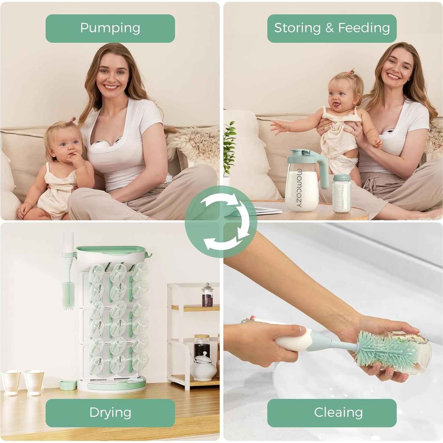 Estante Secado Botellas Momcozy DK01 para 18 Botellas