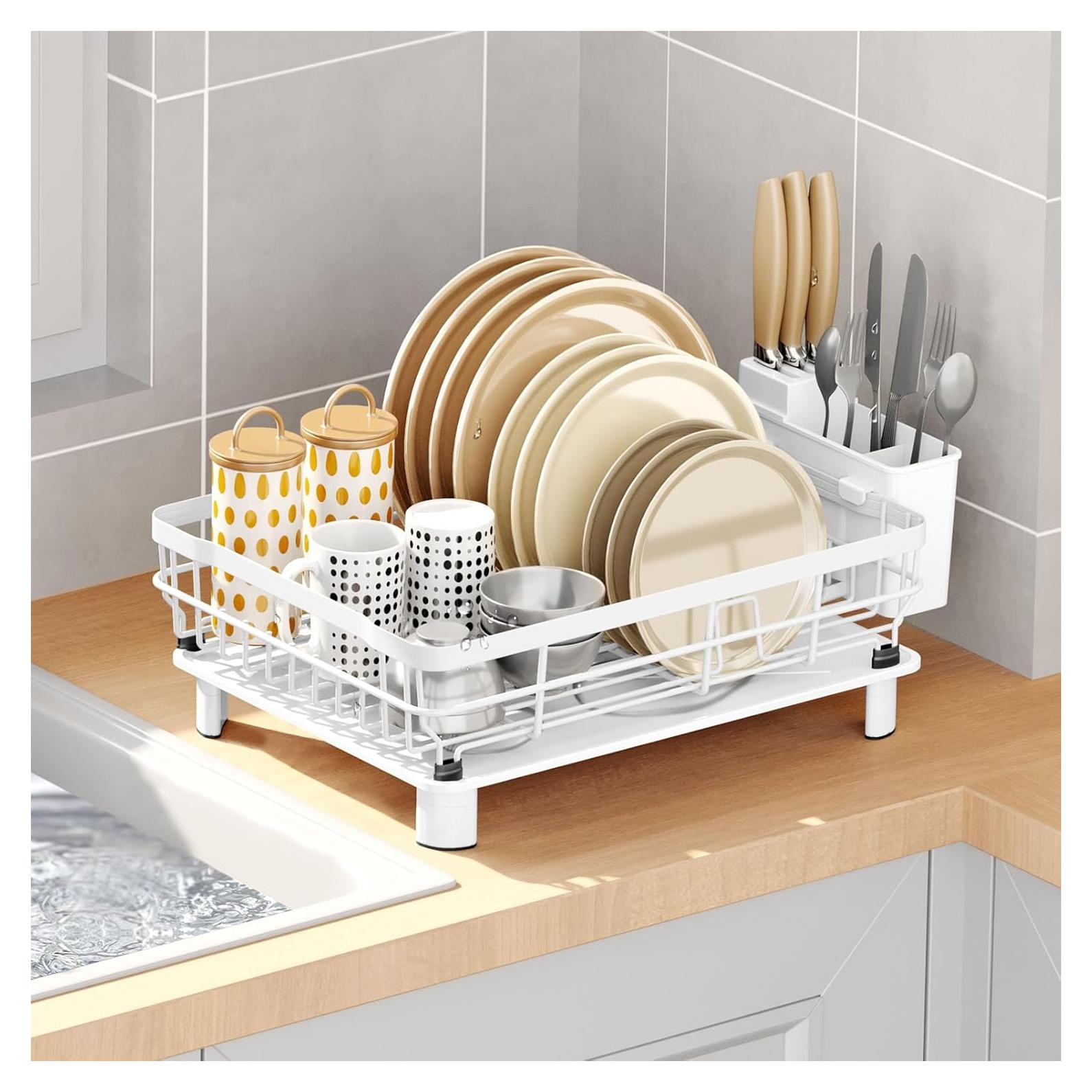 Escurridor de Platos GAXmi 1 Nivel Blanco con Bandeja Drenaje