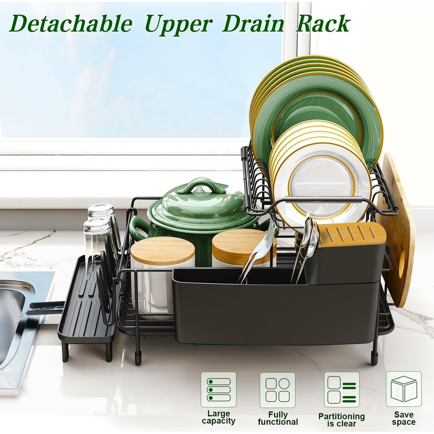 Escurridor de Platos Runnatal 2 Niveles Acero Inoxidable 3,07 kg