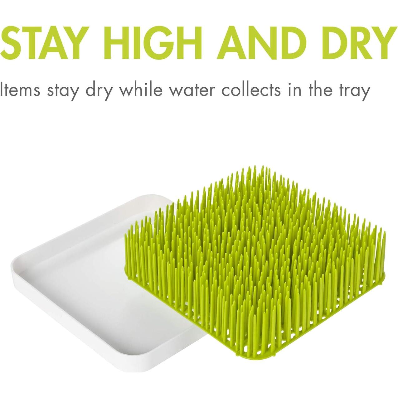 Estante de Secado de Encimera Boon Grass Verde 24x24 cm